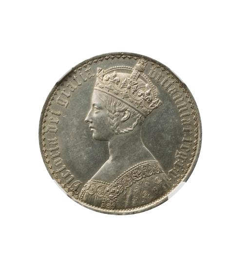 英國維多利亞哥德式皇冠銀幣 - - PCGS（MS80）